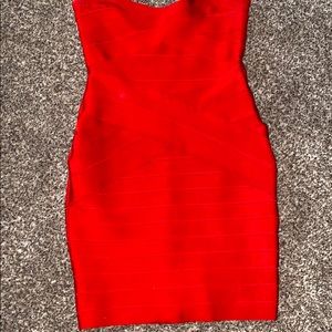 House of CB bandage strapless dress